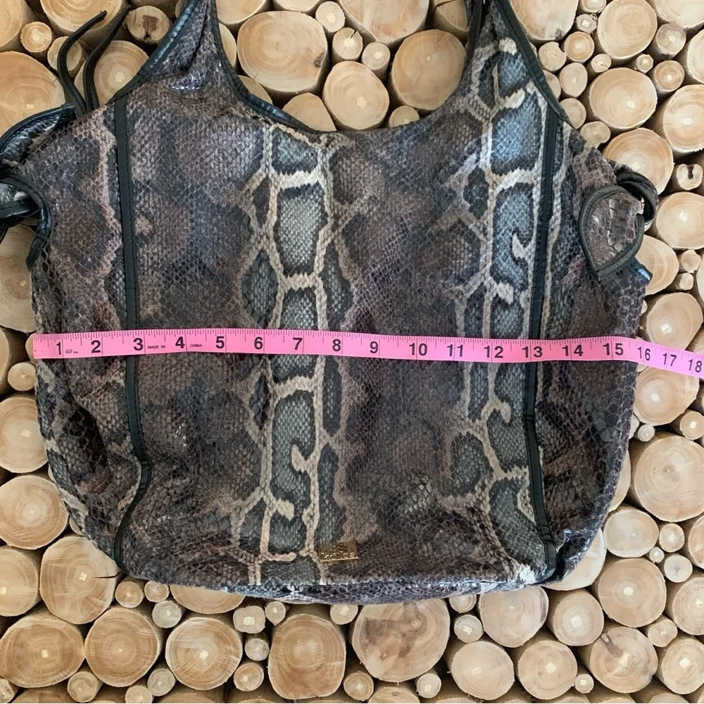 Kooba Carmine Snake print Hobo Bag. - Picture 4 of 8